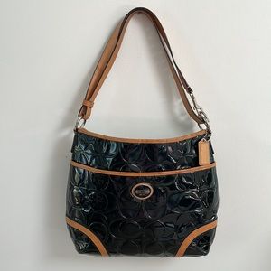 Coach Peyton F20022 patent leather bag